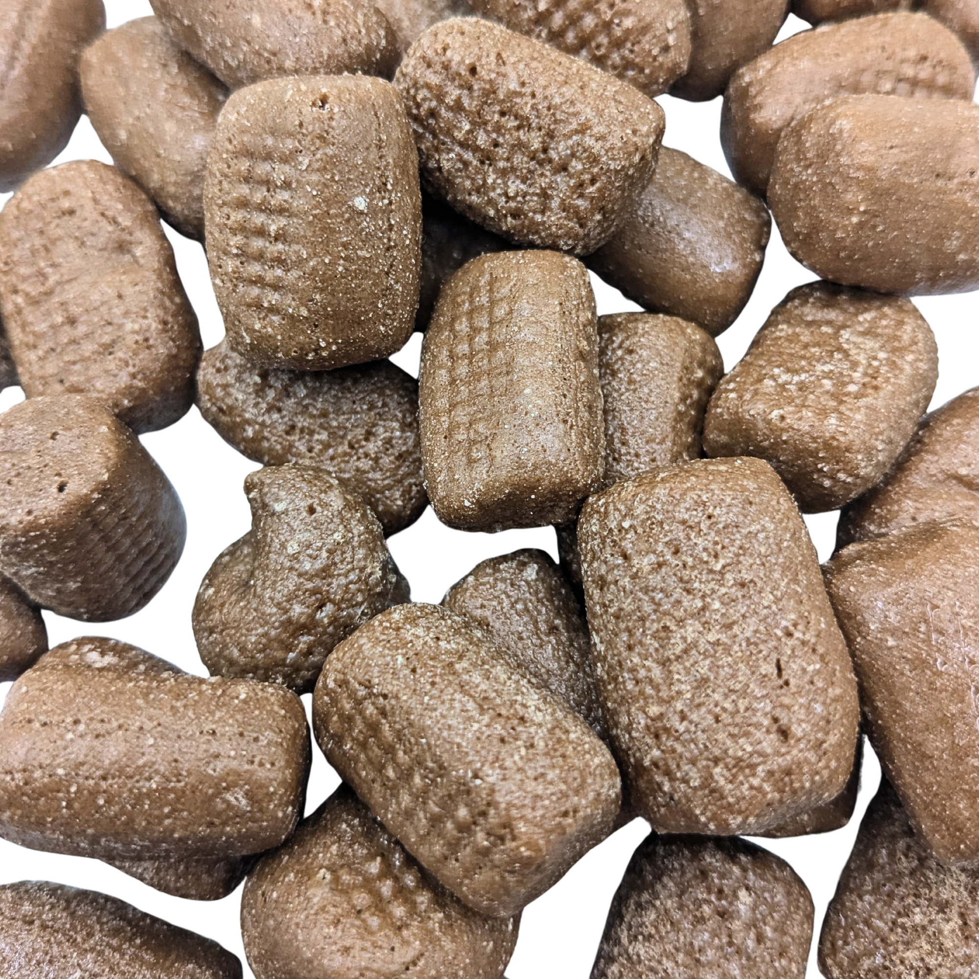 A pile of Tootsy Bitz on a white background