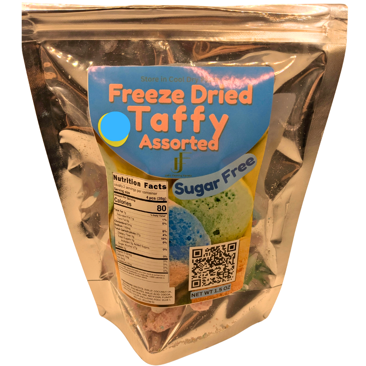 Bag of assorted sugar-free taffy