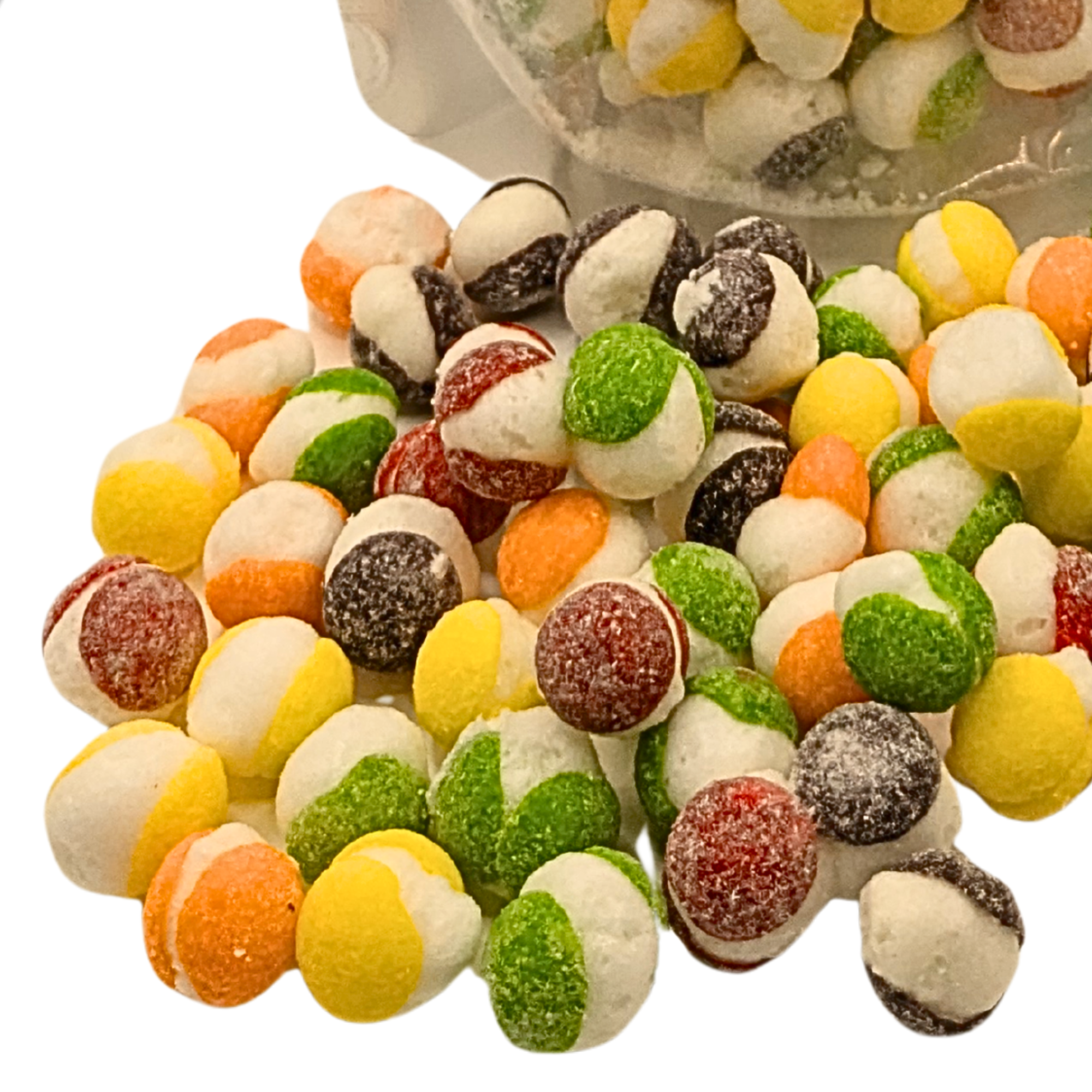 A pile of Sour Bitz with a bag in the background