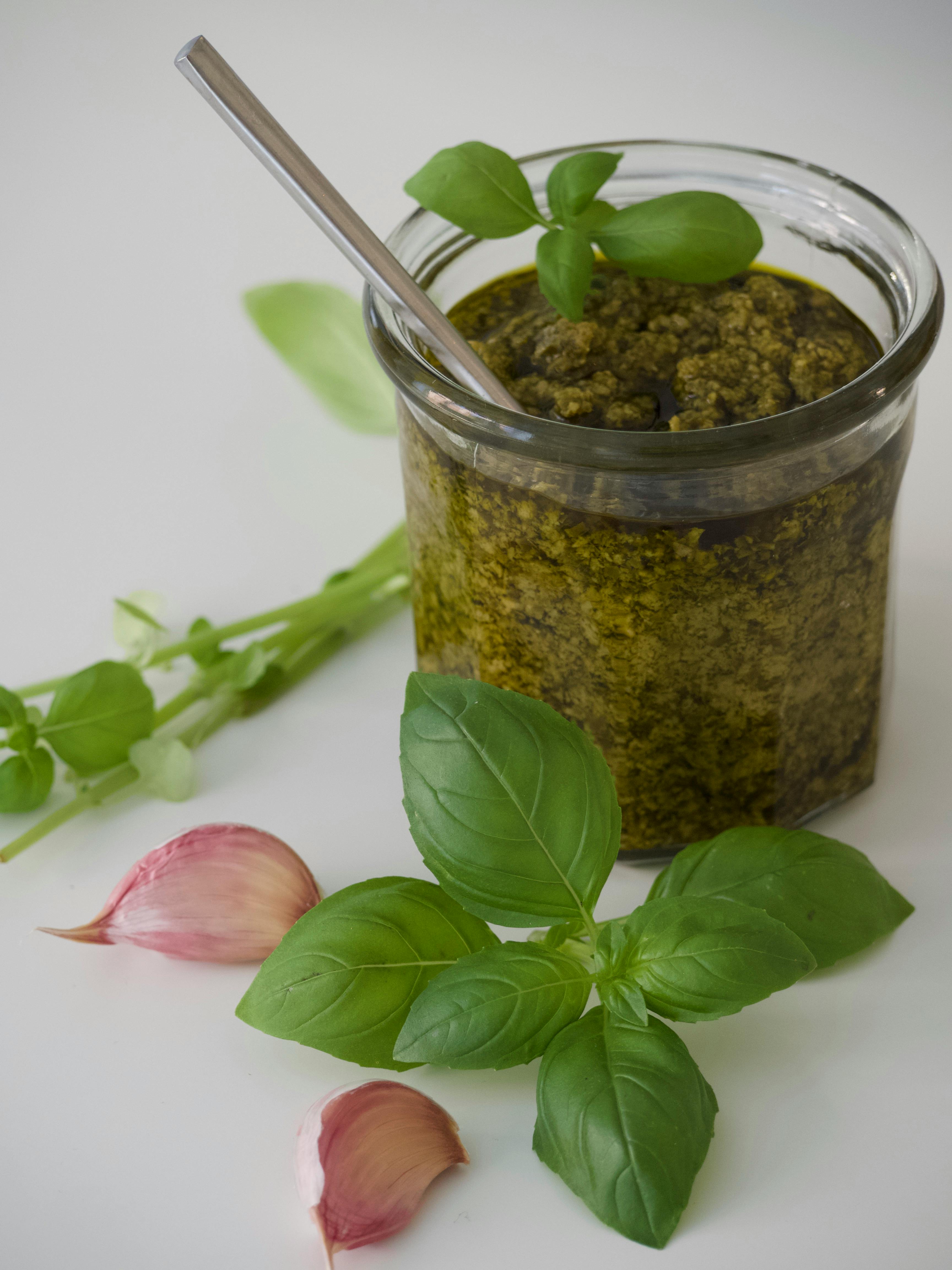 Pesto with Basil Microgreens