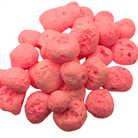 Pile of freeze dried strawberry taffy