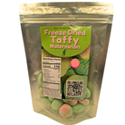 Bag of freeze dried watermelon taffy with label