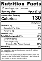 A nutrition label